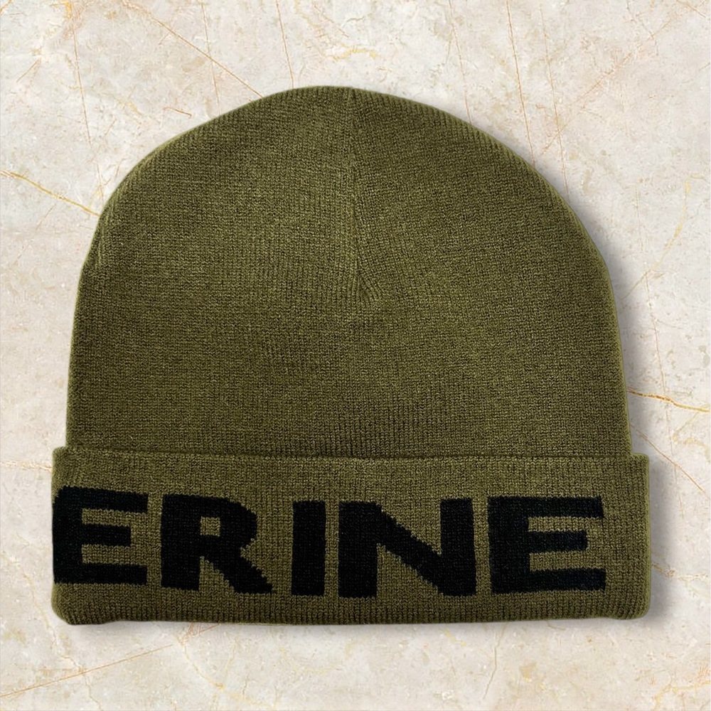 WOLVERINE Olive Green Logo Watch Cap OS